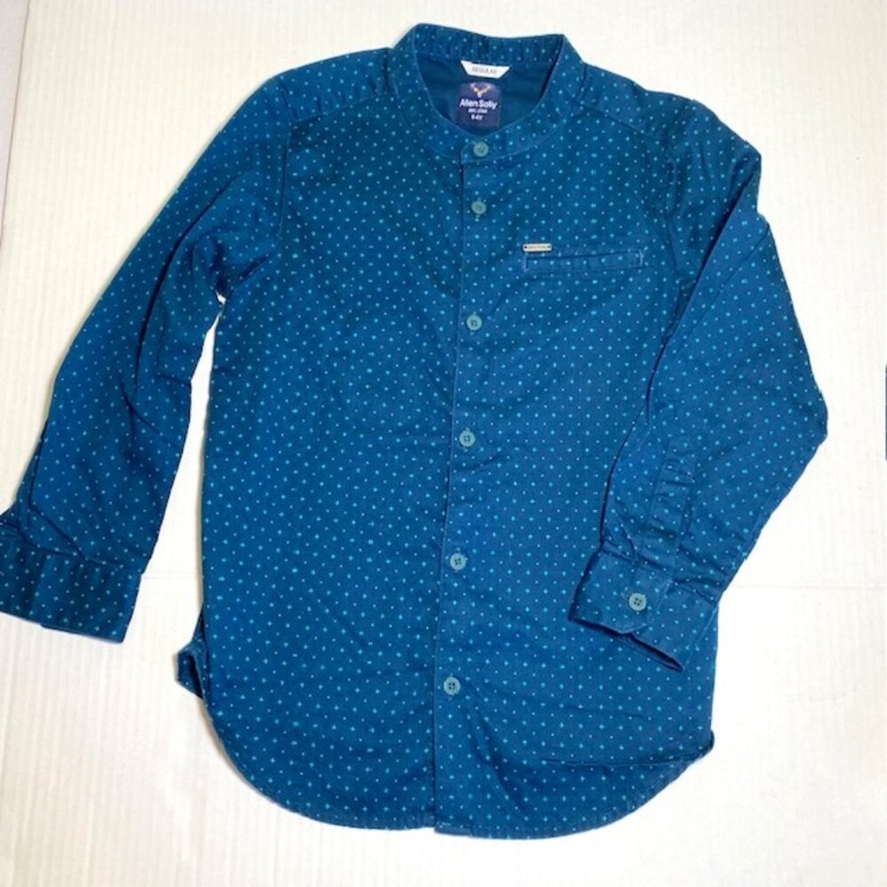 Allen Solly button-up long sleeve shirt girls 5-6 years reg band collar cotton